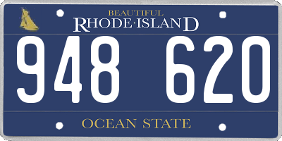 RI license plate 948620
