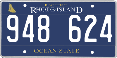 RI license plate 948624
