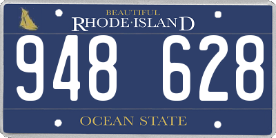 RI license plate 948628