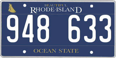 RI license plate 948633