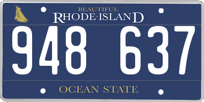 RI license plate 948637