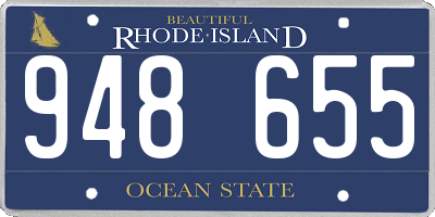 RI license plate 948655