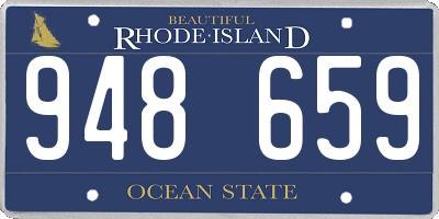 RI license plate 948659