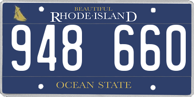 RI license plate 948660