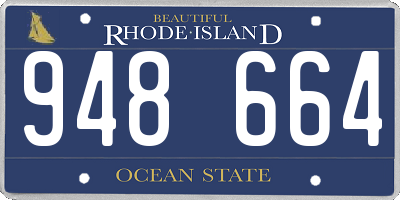 RI license plate 948664
