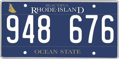 RI license plate 948676