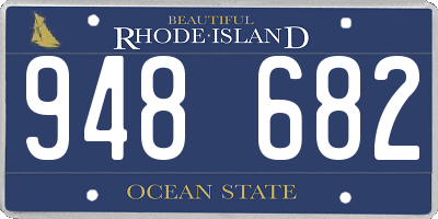 RI license plate 948682