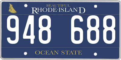 RI license plate 948688