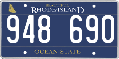 RI license plate 948690