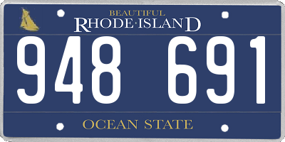 RI license plate 948691