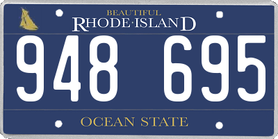 RI license plate 948695