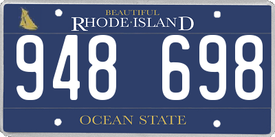 RI license plate 948698
