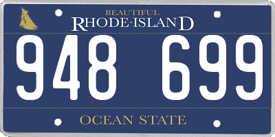 RI license plate 948699