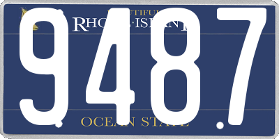 RI license plate 9487
