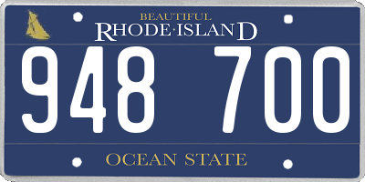 RI license plate 948700