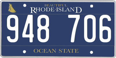 RI license plate 948706