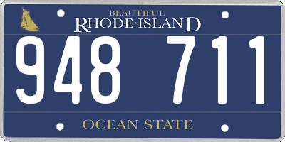 RI license plate 948711