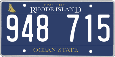 RI license plate 948715