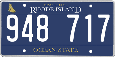RI license plate 948717