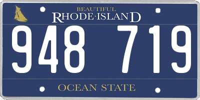 RI license plate 948719