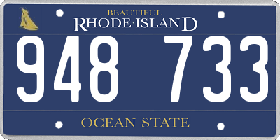 RI license plate 948733