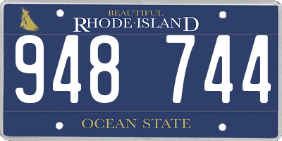 RI license plate 948744