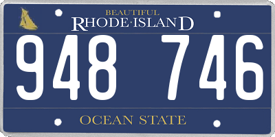 RI license plate 948746