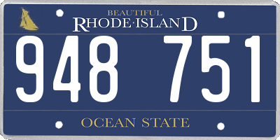 RI license plate 948751