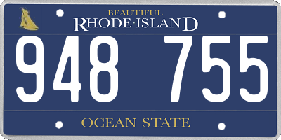 RI license plate 948755