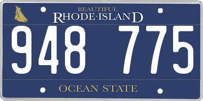 RI license plate 948775