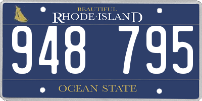 RI license plate 948795