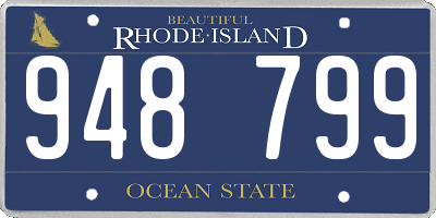 RI license plate 948799