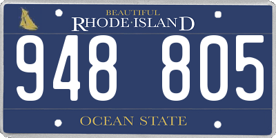 RI license plate 948805