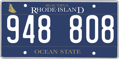 RI license plate 948808