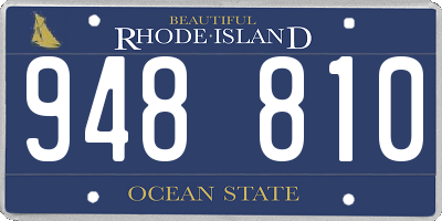 RI license plate 948810