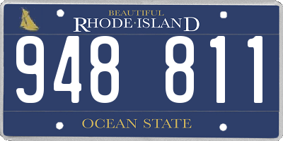 RI license plate 948811