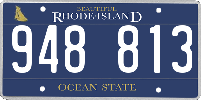RI license plate 948813