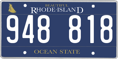 RI license plate 948818