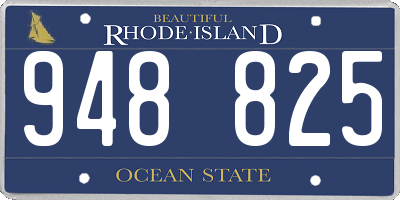 RI license plate 948825