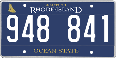 RI license plate 948841