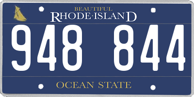 RI license plate 948844