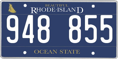RI license plate 948855