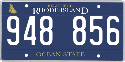 RI license plate 948856