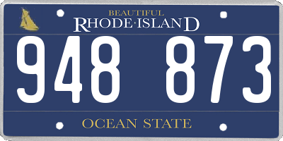 RI license plate 948873