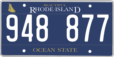RI license plate 948877