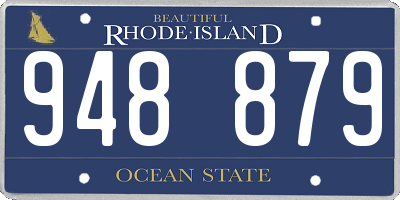 RI license plate 948879