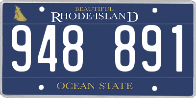 RI license plate 948891