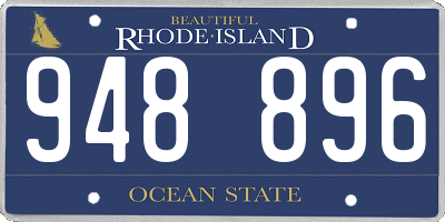 RI license plate 948896