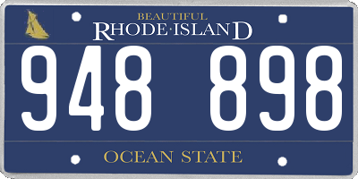 RI license plate 948898