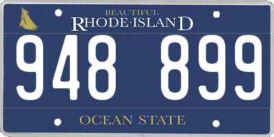 RI license plate 948899